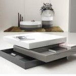 Trio contemporary coffee table sophisticated creation