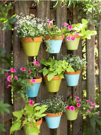 Flower pot designs paint