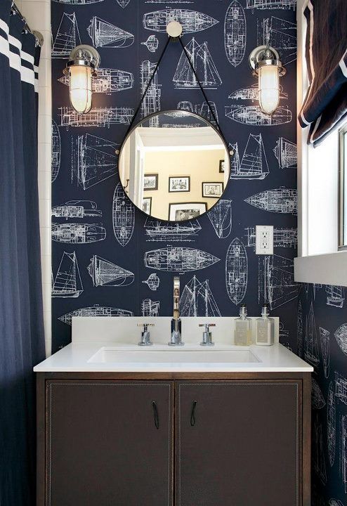 What Works As Nautical Home Decor In Your Bathroom - 01 Wallpapers